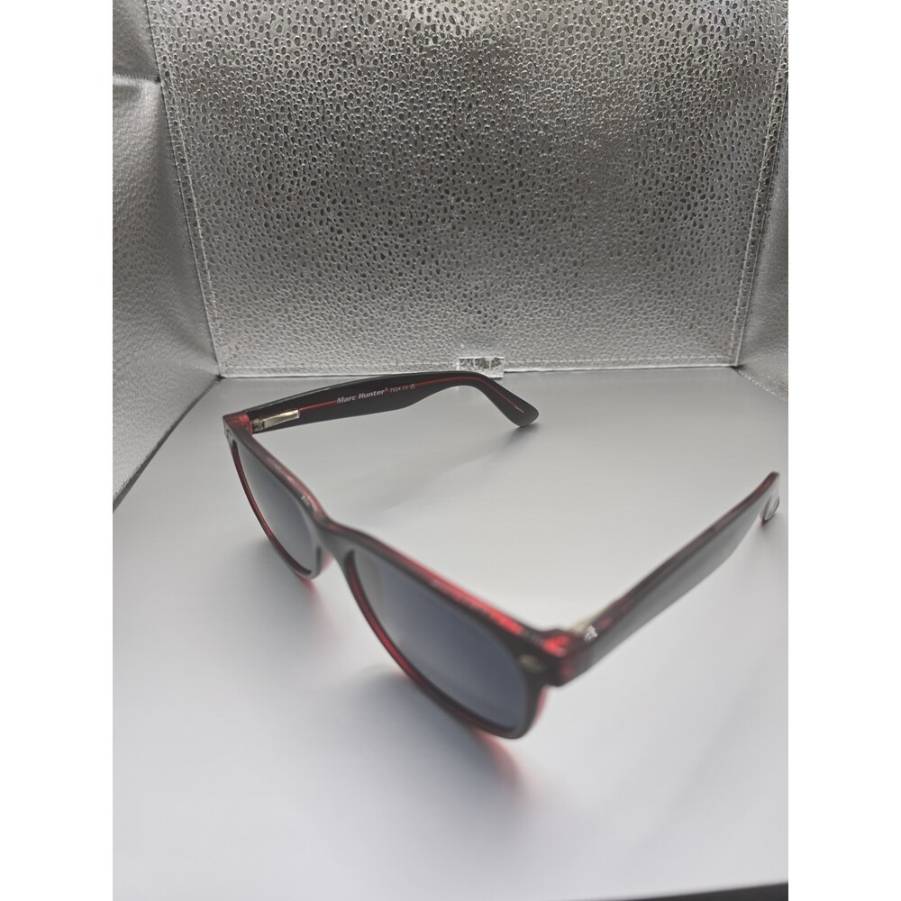 Marc Hunter 7924 Shiny Black & Red Tortoise Men’s Square Sunglasses 55-17-140